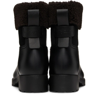 Shop See By Chloé Rubber Jannet Ankle Boots In Black
