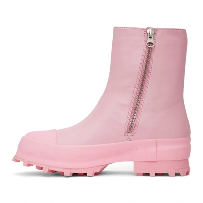 Shop Camperlab Pink Traktori Boots In Pastel Pink