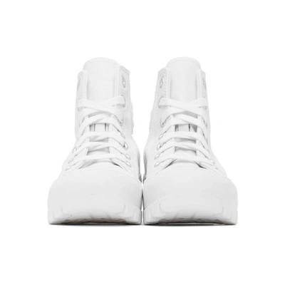 Shop Converse White Chuck Lugged High Sneakers In White/black/white