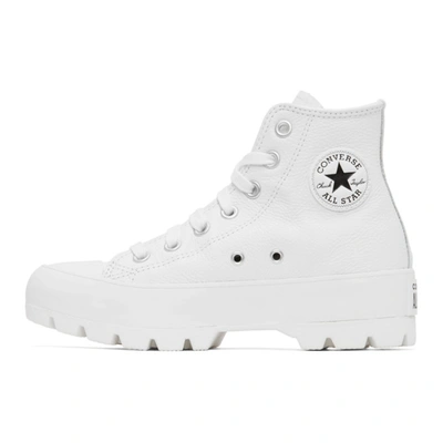 Shop Converse White Chuck Lugged High Sneakers In White/black/white