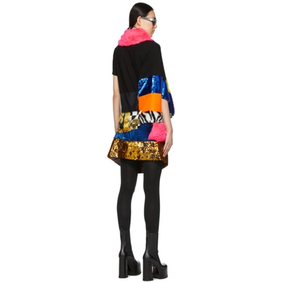Shop Junya Watanabe Versace Edition Swatch Dress In Black/mix