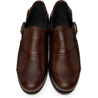 Shop Stefan Cooke Brown Biker Monkstraps