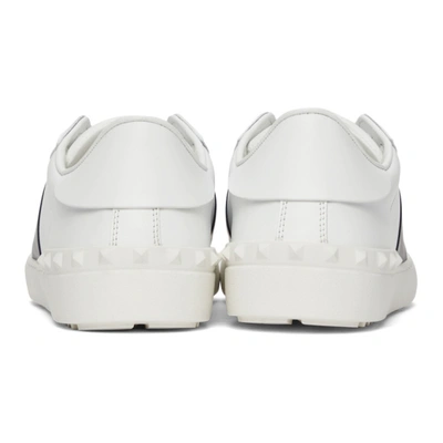 Shop Valentino White & Black Open Sneakers