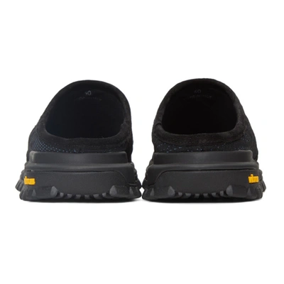 Shop Diemme Black & Blue Knit Maggiore Slip-on Loafers