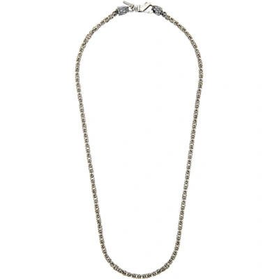 Shop Emanuele Bicocchi Silver Byzantine Chain Necklace