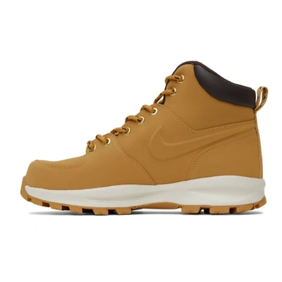 Nike Men's Manoa Leather Boots From Finish Line In Haystack/haystack ...