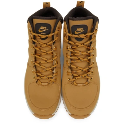 Nike Men's Manoa Leather Boots From Finish Line In Haystack/haystack ...