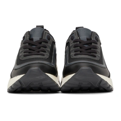 Shop Msgm Z-running Sneakers In Black