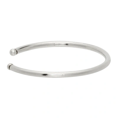 Shop Isabel Marant Open Cuff Bracelet In Silver