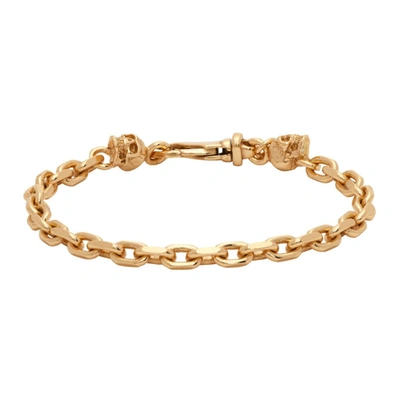 Shop Emanuele Bicocchi Gold Chain Link Bracelet