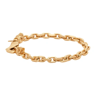 Shop Emanuele Bicocchi Gold Chain Link Bracelet