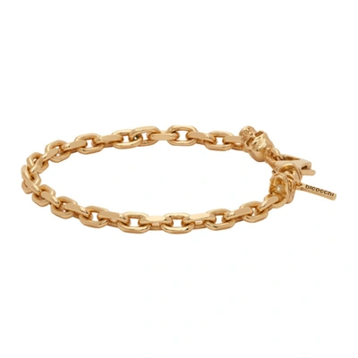 Shop Emanuele Bicocchi Gold Chain Link Bracelet