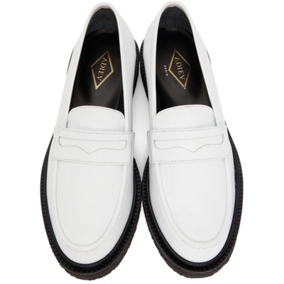 Shop Adieu White Type 5 Loafers In White/black