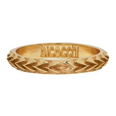 Shop Emanuele Bicocchi Gold Arrow Ring
