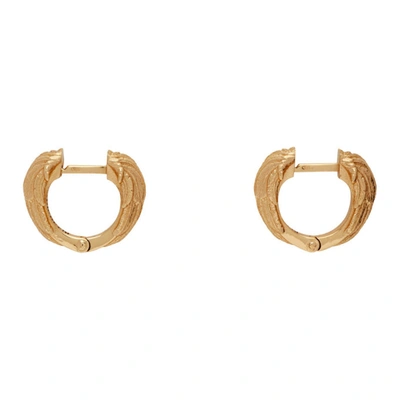 Shop Emanuele Bicocchi Gold Wing Earrings