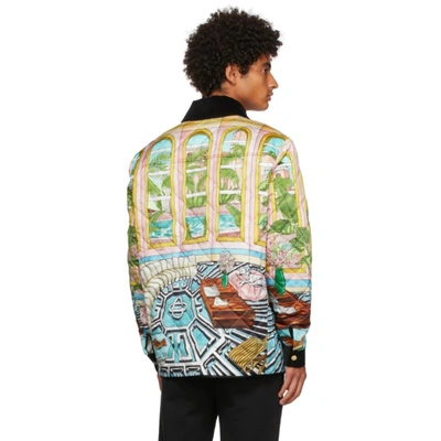 Shop Casablanca Multicolor Dream House Quilted Hunting Jacket