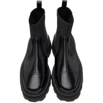 Shop Jimmy Choo Black Leather Clayton Boots