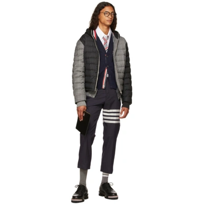 Shop Thom Browne Navy Classic 4-bar Cardigan