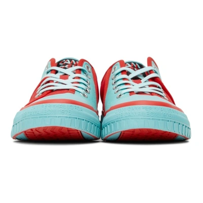 Shop Camperlab Blue & Red Twins Sneakers In Blue/red