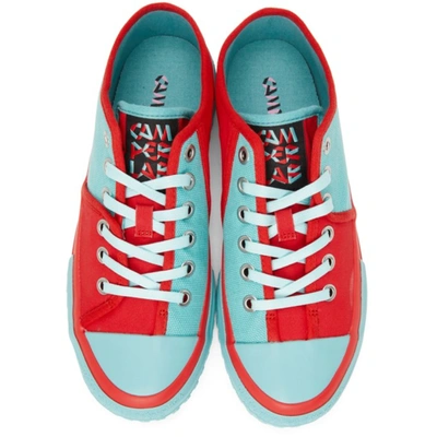 Shop Camperlab Blue & Red Twins Sneakers In Blue/red