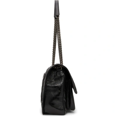 Shop Saint Laurent Leather Medium Niki Shoulder Bag In Black