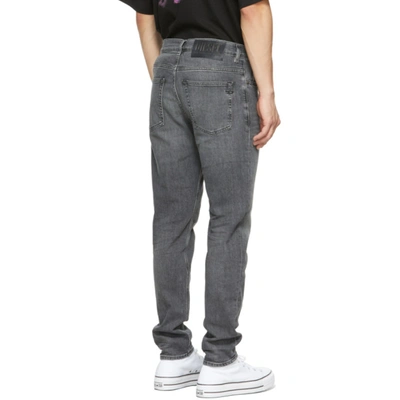Shop Diesel Grey D-fining Jeans In Black/dark Grey
