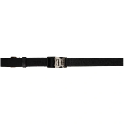 Shop Givenchy Black 4g Release Buckle Belt
