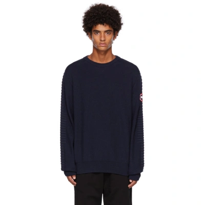 Shop Canada Goose Navy Paterson Sweater