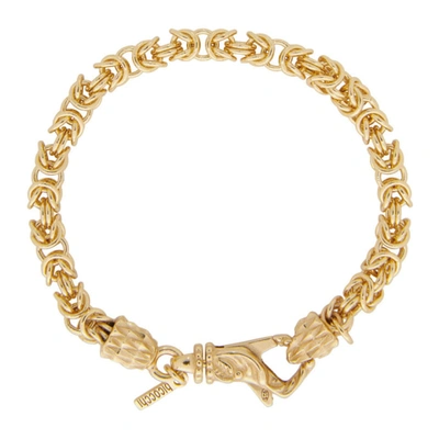 Shop Emanuele Bicocchi Gold Byzantine Bracelet