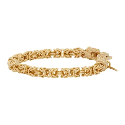 Shop Emanuele Bicocchi Gold Byzantine Bracelet