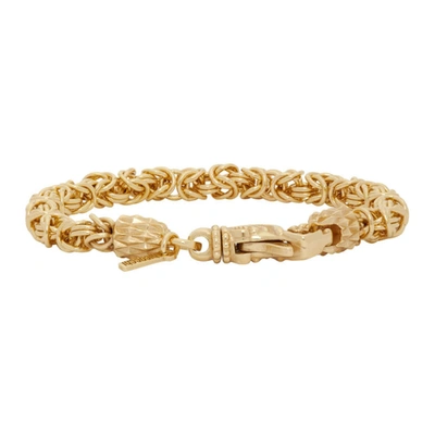 Shop Emanuele Bicocchi Gold Byzantine Bracelet