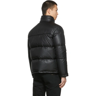 Shop Saint Laurent Nylon Down Puffer Jacket In Black