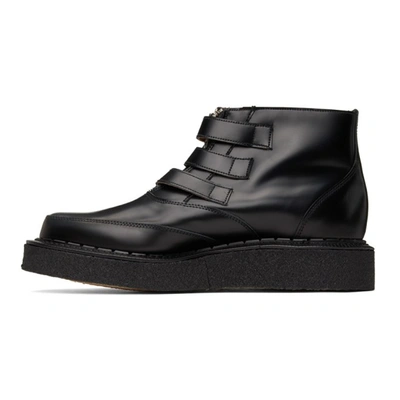 COMME DES GARÇONS HOMME DEUX BLACK GEORGE COX EDITION MID ZIP-UP CREEPER BOOTS 