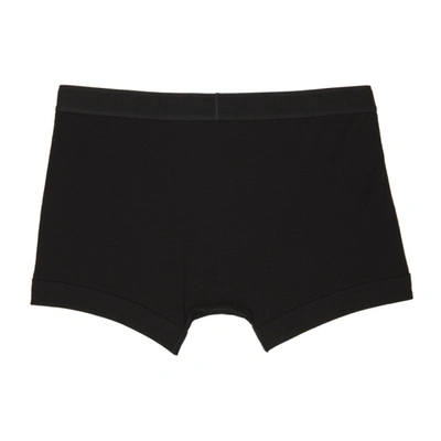 Shop Tom Ford Two-pack Black Cotton Boxer Briefs In 002 Black