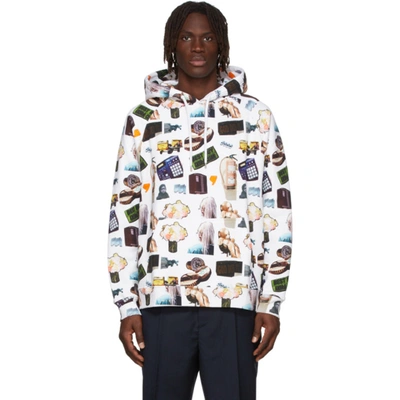 Shop Etudes Studio White Martine Syms Edition Racing All Over Hoodie In All Over Ms