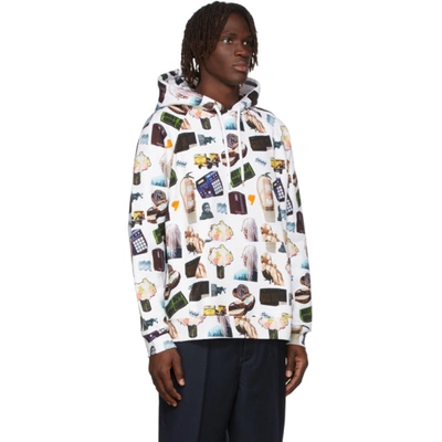 Shop Etudes Studio White Martine Syms Edition Racing All Over Hoodie In All Over Ms