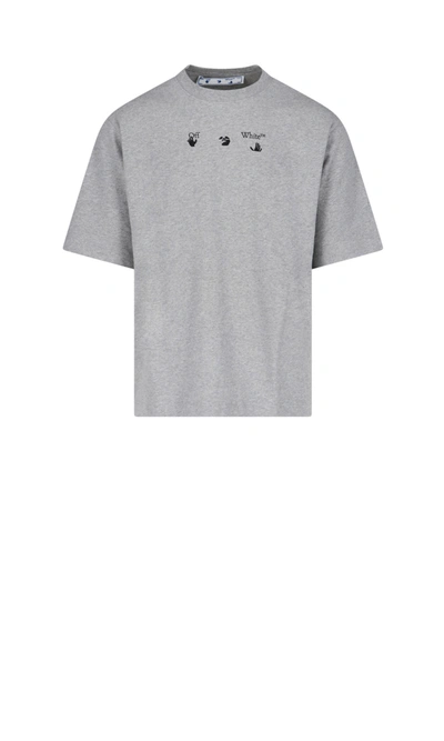 Shop Off-white "arrow Marker" T-shirt In Gray
