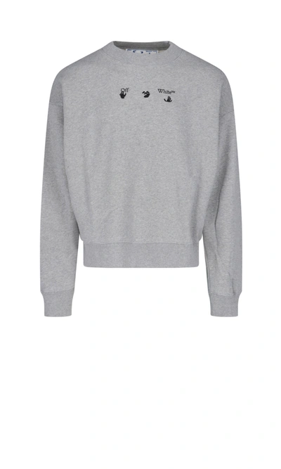 Shop Off-white "arrows Marker" Sweatshirt In Gray