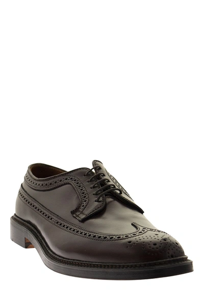 Shop Alden Shoe Company Alden Blucher - Long Wing Oxford In Dark Brown