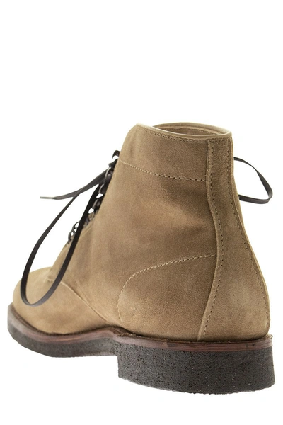 Shop Alden Shoe Company Alden Smooth Toe Commando Sole Boot In Tan