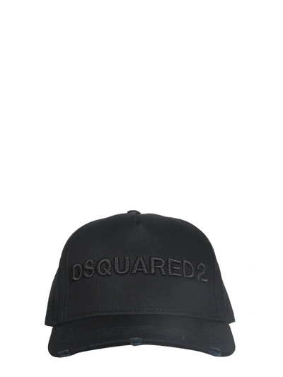 Shop Dsquared2 Baseball Cap In Black