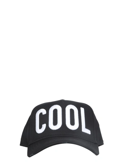 Shop Dsquared2 Cotton Baseball Hat In Black