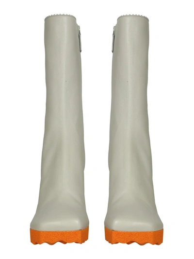 Off-white Napa Sponge-sole Stiletto Booties In Grey