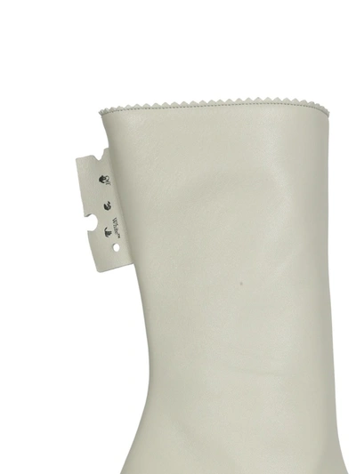 Off-white Napa Sponge-sole Stiletto Booties In Grey