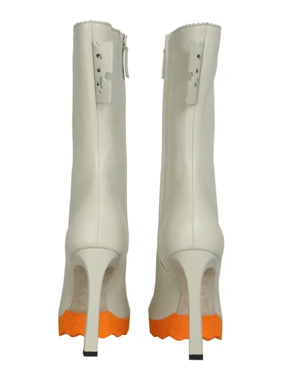 Off-white Napa Sponge-sole Stiletto Booties In Grey