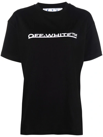 Shop Off-white Logo-print T-shirt In Nero