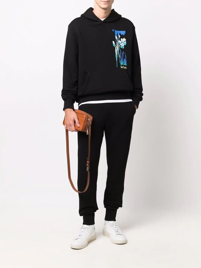 Paul Smith Artist-stripe Drawstring Track Pants In Black