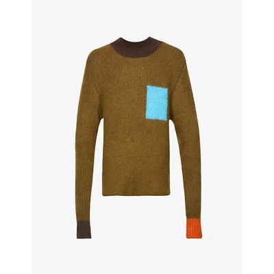 Shop Jacquemus Mens Multi La Maille Merano Mohair-blend Knitted Jumper S