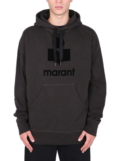 Shop Isabel Marant Miley Sweatshirt With Logo In Black