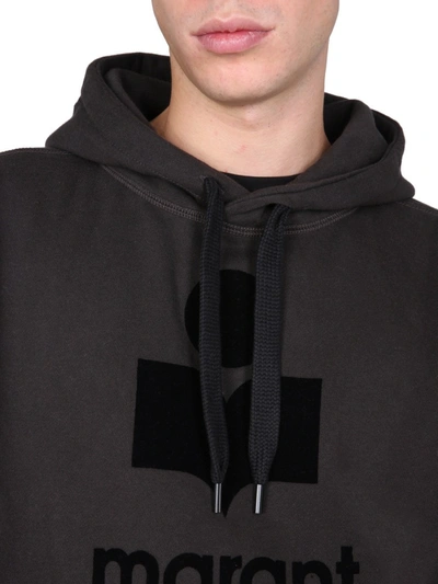 Shop Isabel Marant Miley Sweatshirt With Logo In Black